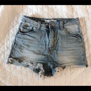 High Waisted Denim Shorts